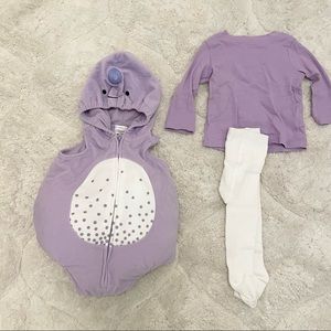 Carters Baby purple Narwhal costume 6-9 months